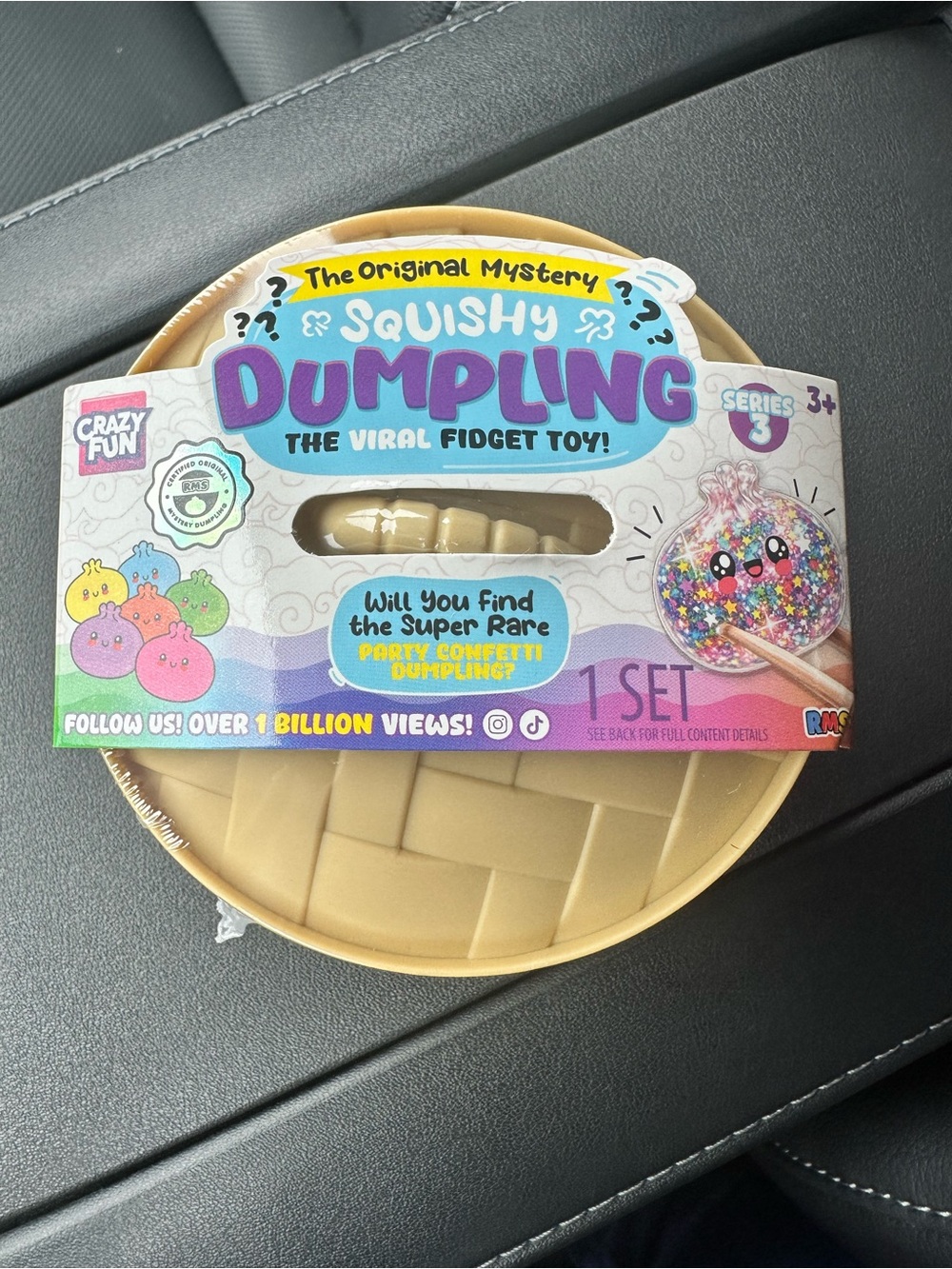 Crazy Fun RMS Mystery confetti Dumpling Squishy